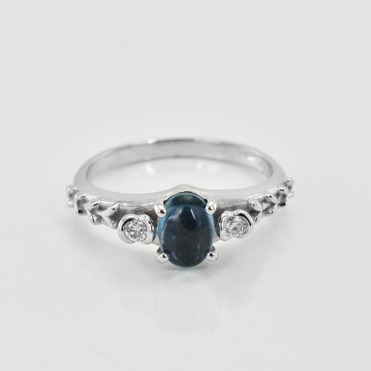 Prsteň s cushion topásom 34173