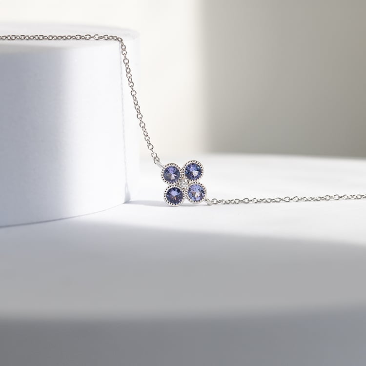 Tanzanitový náramok s diamantom Reith 144312