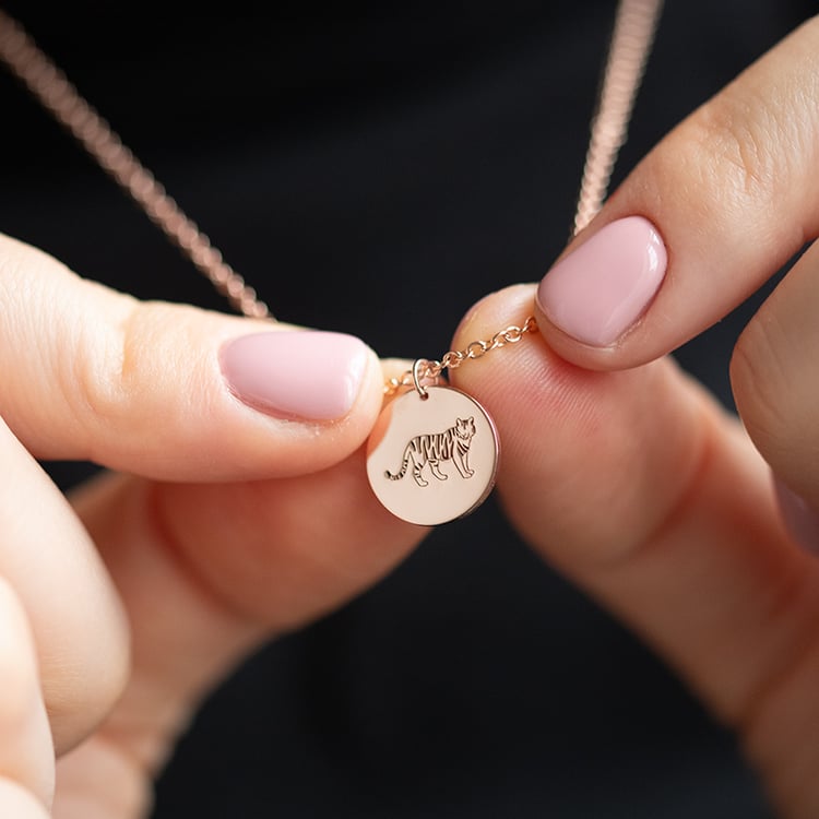 Strieborný personalizovaný náhrdelník Čínske znamenie zverokruhu 135186