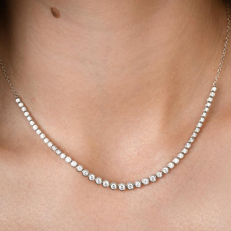 Luxusný zlatý náhrdelník s lab-grown diamantmi Sofi 160735