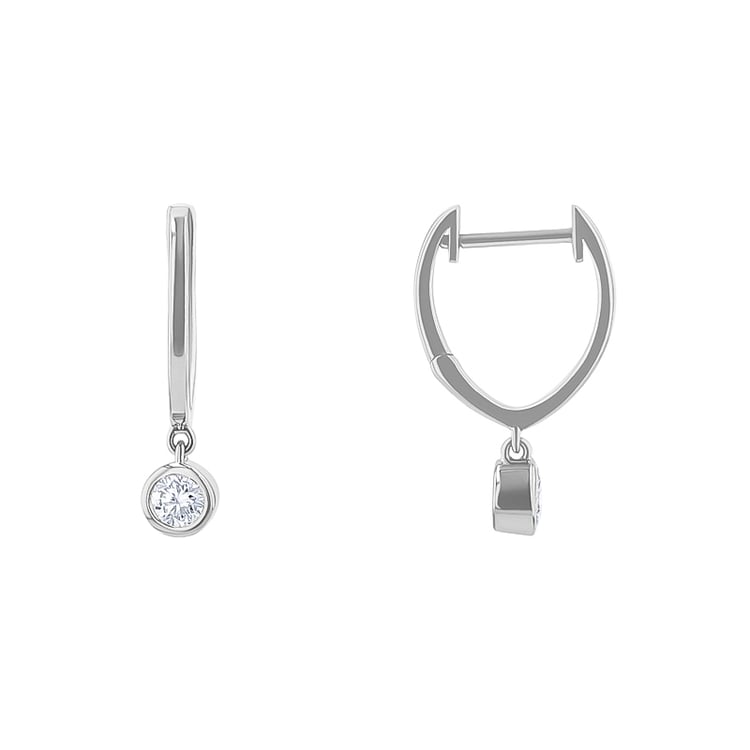 Zlaté visiace náušnice s diamantmi Skylar 137744