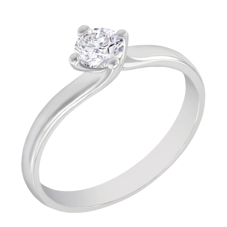 Zásnubný prsteň s moissanitom Edona