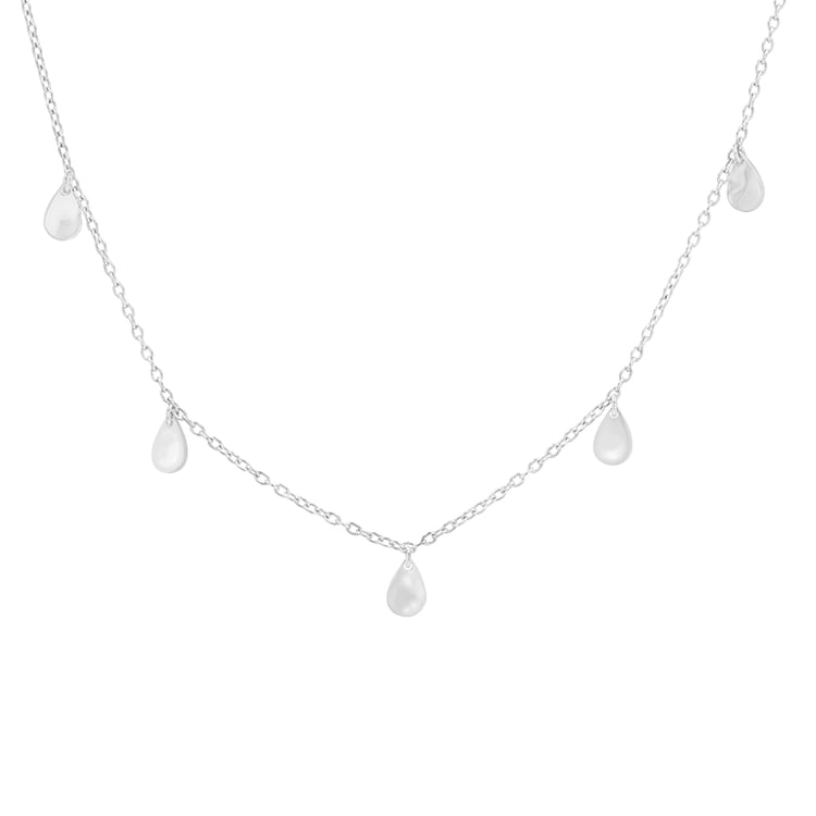 Strieborný náhrdelník s drobnými kvapkami Lucie 82129
