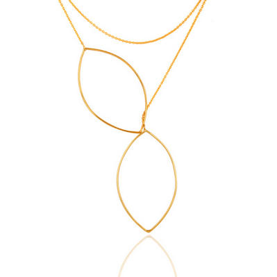 Pozlátený strieborný náhrdelník