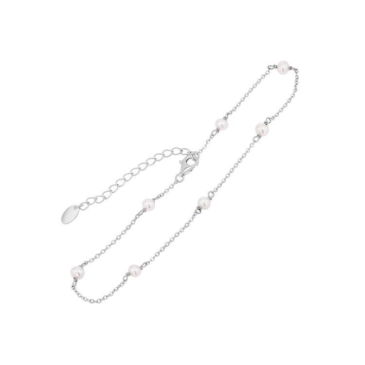 Strieborný minimalistický náramok na nohu Lima