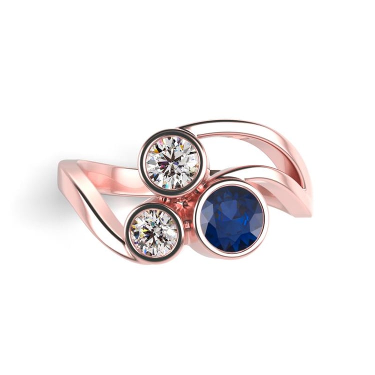 Prsteň z ružového zlata 22699