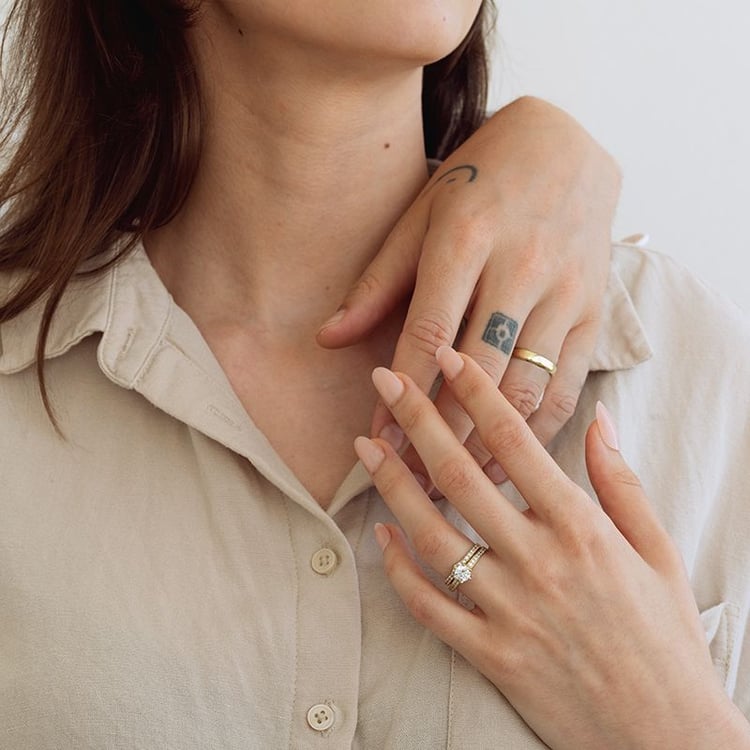 Set prsteňov s možnosťou výberu diamantu Magee 131702