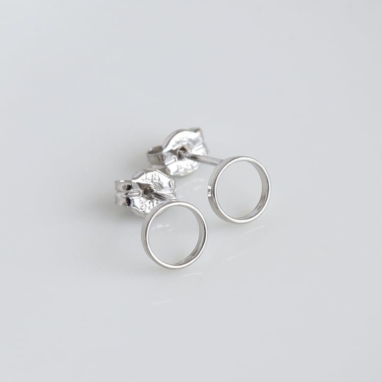 Náušnice ve tvare kruhu zo 14k zlata 84578