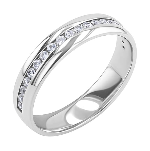 Zlatý eternity prsteň s diamantmi Loby