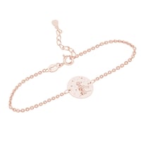 Strieborný náramok Malý princ s ružou a gravírom