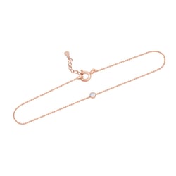 Strieborný minimalistický náramok s mesačným kameňom Lepio