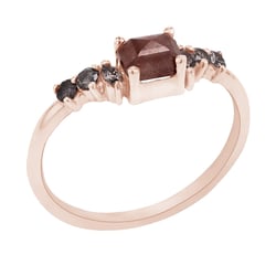 Prsteň so salt and pepper diamantmi Samia