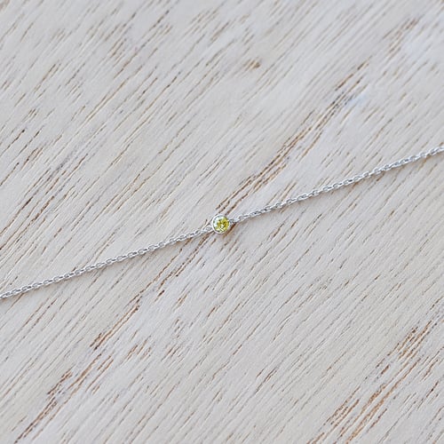 Zlatý minimalistický náramok so žltým diamantom Lepio
