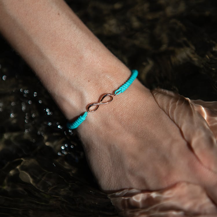 Povrázkový náramok s motívom nekonečna Infinity 108770