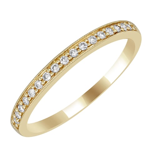Eternity prsteň s lab-grown diamantmi a pánsky komfortný prsteň Uriel