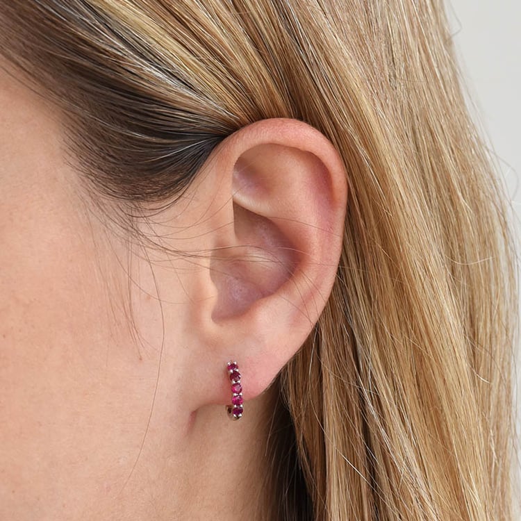 Rubínové náušnice zo zlata 85820