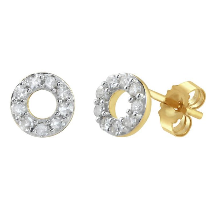 Náušnice s diamantmi Kemlys