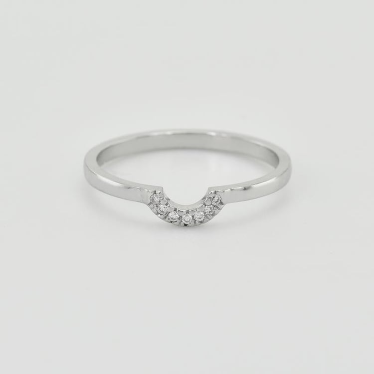 Vykrojená zlatá obrúčka s diamantmi 41157