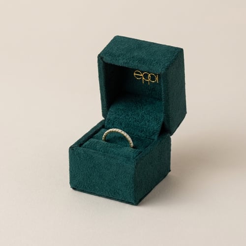Rozvodový eternity prsten zo zlata s 1.25 mm lab-grown diamantmi Naveen