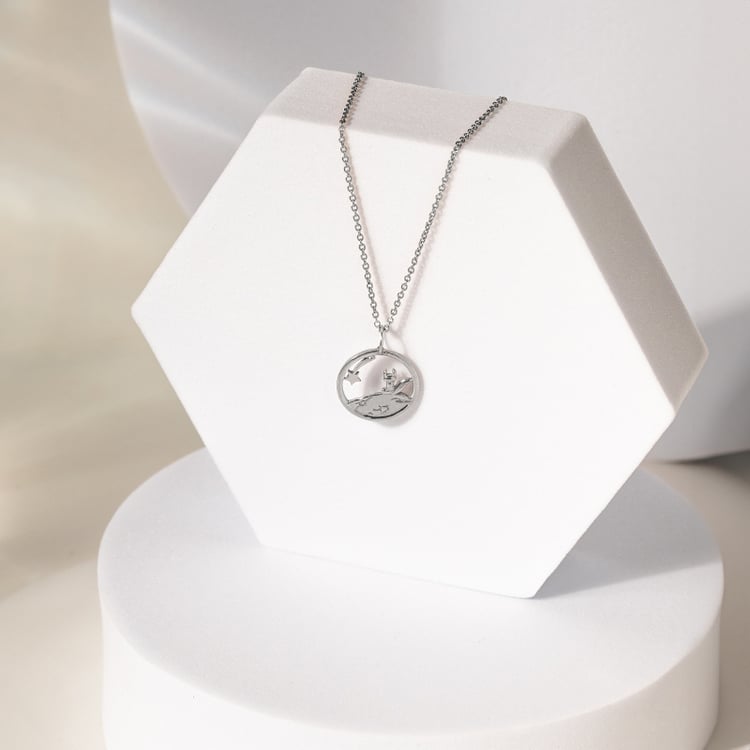 Strieborný vykrojený prívesok s líškou Malý princ 141921