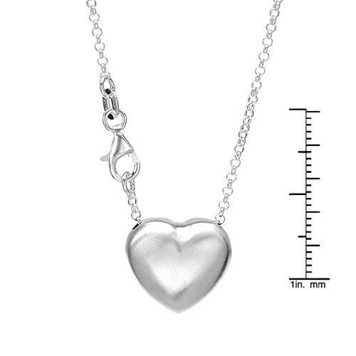 Strieborný náhrdelník v tvare srdca 951