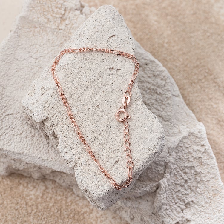 Figaro náramok 18 cm zo striebra 124455