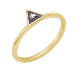 Prsteň s trillion salt and pepper diamantom Eloisa