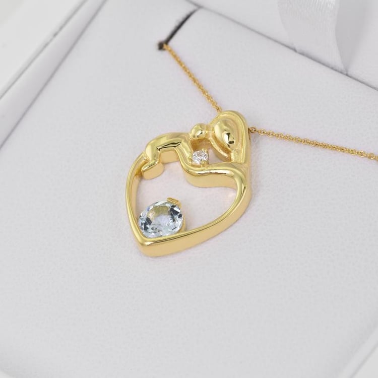 Náhrdelník s akvamarínom 27060