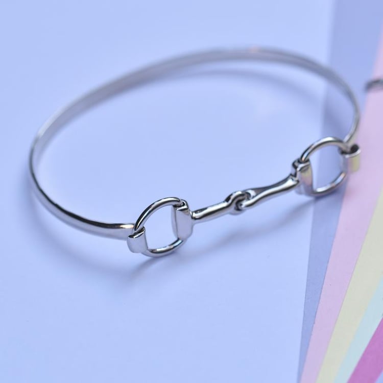 Strieborný náramok v tvare konského zubadla 39943