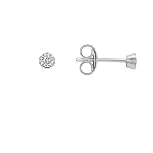 Minimalistické bezel náušnice s diamantmi Viosa