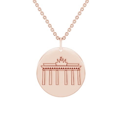 Personalizovaný strieborný prívesok Brandenburská brána