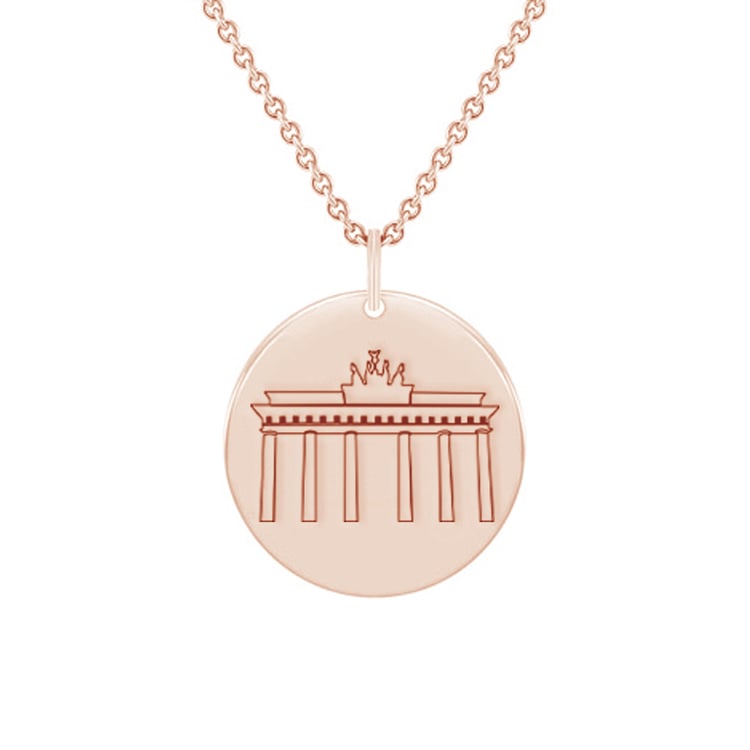 Personalizovaný strieborný prívesok Brandenburská brána 131191