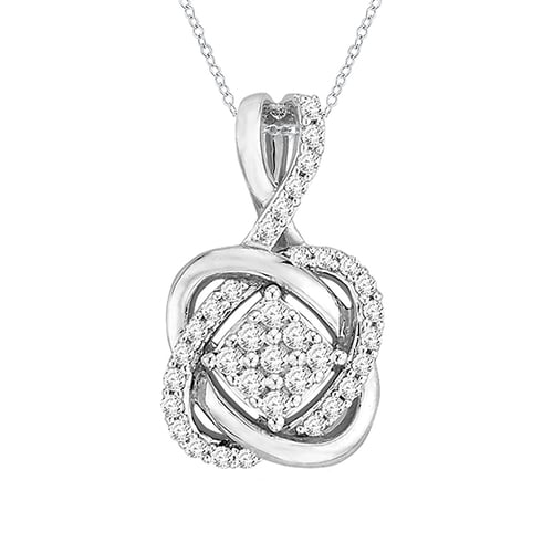 Zlatý set prepletaných šperkov s diamantmi Emilis