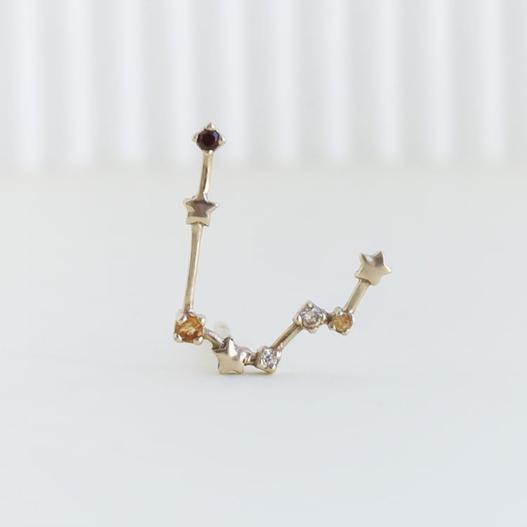 Náušnica so znamením zverokruhu Gemini 95195