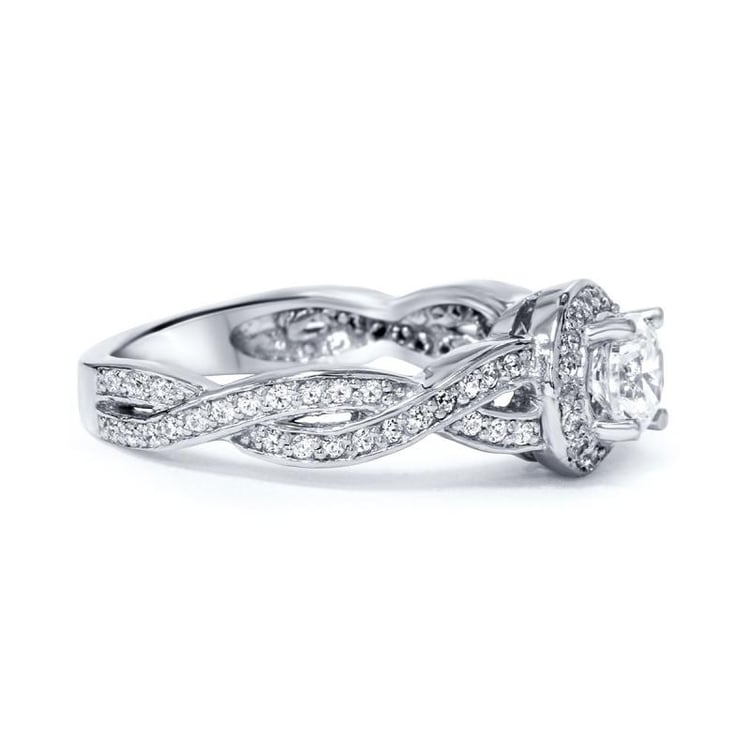 Zlatý zásnubný prsteň s diamantmi 4467