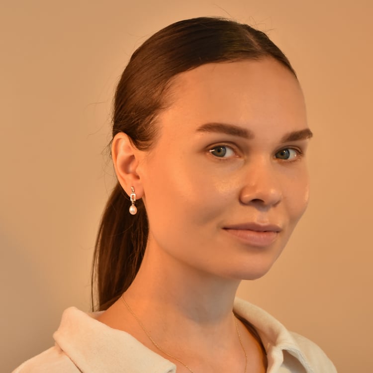 Zlatá kolekcia s perlami a diamantmi Nereides 103561