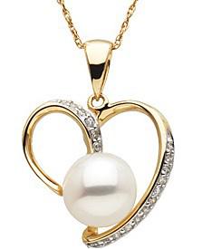 Prívesok s perlou v tvare srdca