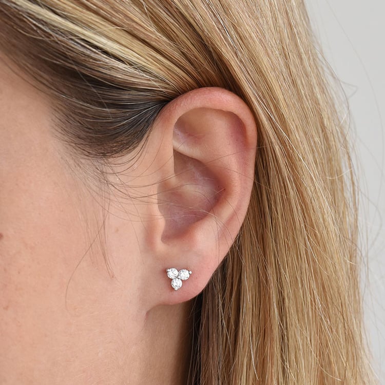 Diamantové náušnice zo zlata 85814