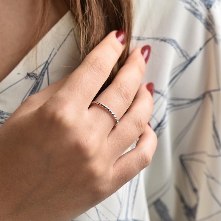 Svadobná obrúčka zo zlata s prepletaným motívom 78961