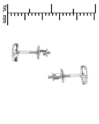 Strieborné náušnice s diamantmi 1714