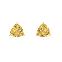 Strieborné náušnice s citrínmi Magni