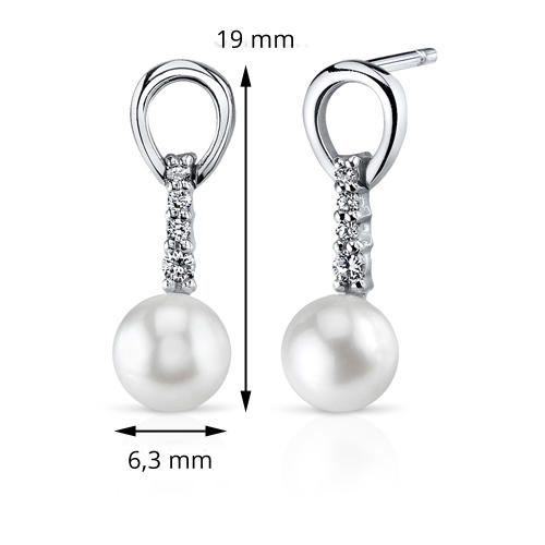 náušnice s perlami 7133