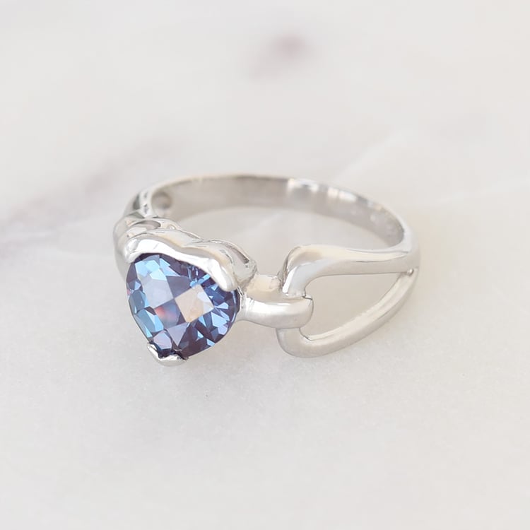 Prsteň so simulovaným alexandritom 92281