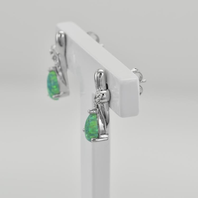 Náušnice s opálmi 38041