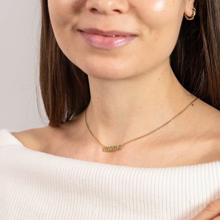Náhrdelník s nápisom Mama 150611