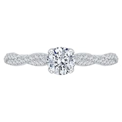 Zásnubný prsteň s prepletanou obrúčkou a certifikovaným lab-grown diamantmi Minna