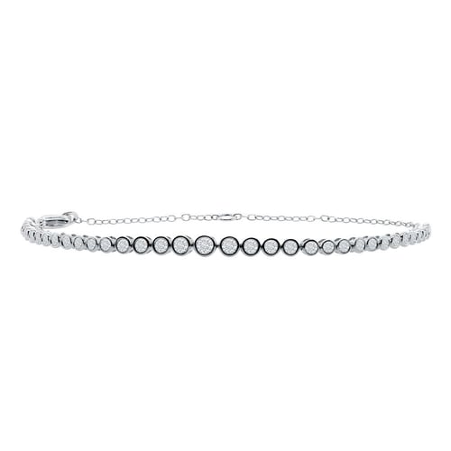 Elegantný zlatý náramok s lab-grown diamantmi Sonja