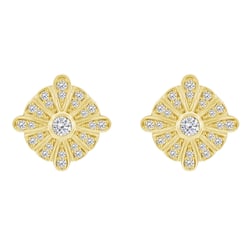 Zlaté náušnice plné diamantov Melveen