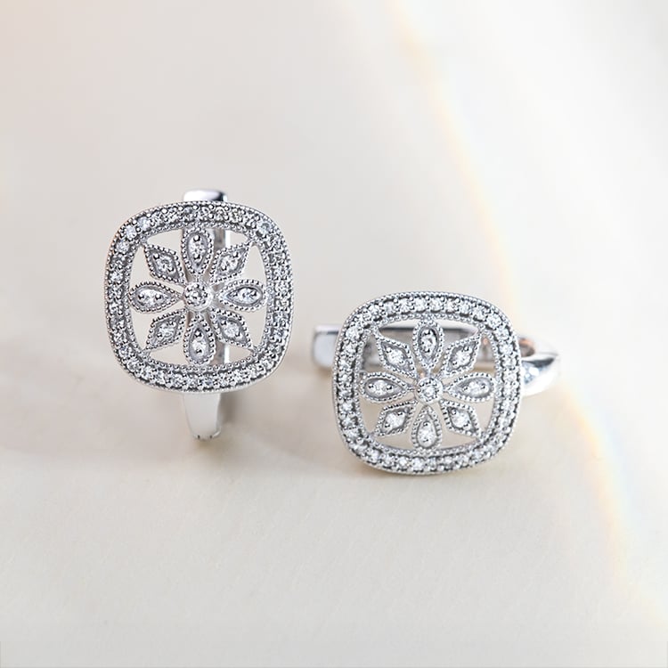 Diamantová kvetinová kolekcia šperkov Rochelle 152121