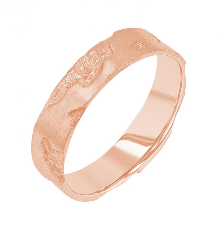 Svadobné obrúčky s ručne rytým povrchom Cley 156440